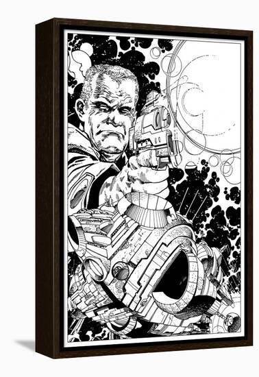 Promotional Drawing of Rojas for the Malibu Series-Walter Simonson-Framed Stretched Canvas