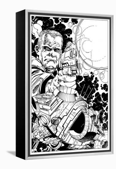 Promotional Drawing of Rojas for the Malibu Series-Walter Simonson-Framed Stretched Canvas