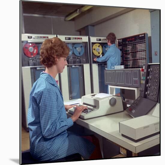 Promotional Photograph for the Ibm 1410-Heinz Zinram-Mounted Photographic Print