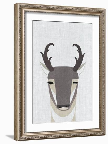 Pronghorn Antelope-Annie Bailey Art-Framed Art Print