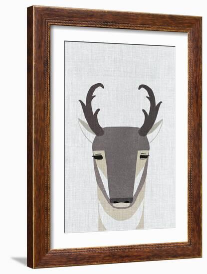 Pronghorn Antelope-Annie Bailey Art-Framed Art Print