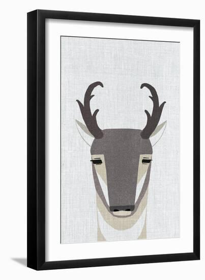 Pronghorn Antelope-Annie Bailey Art-Framed Art Print