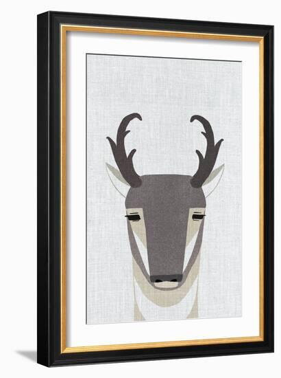 Pronghorn Antelope-Annie Bailey Art-Framed Art Print