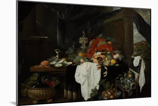 Pronk Still Life with Fruit, Oyters, and Lobsters, C. 1640-Andries Benedetti-Mounted Giclee Print