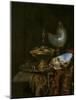 Pronk Still Life with Holbein Bowl, Nautilus Cup, Glass Goblet and Fruit Dish, 1678-Willem Kalf-Mounted Giclee Print