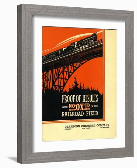 Proof of Results with NO-OX-ID in the Railroad Field-null-Framed Giclee Print