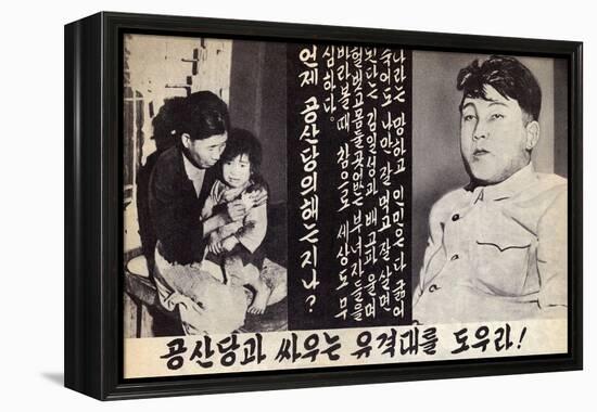 Propaganda Leaflet Distributed by United Nations Forces Lead by U.S. During the Korean War, 1950-53-null-Framed Stretched Canvas