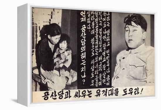 Propaganda Leaflet Distributed by United Nations Forces Lead by U.S. During the Korean War, 1950-53-null-Framed Stretched Canvas