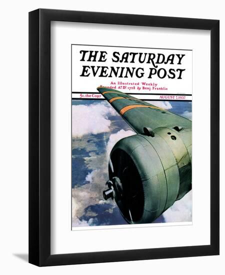 "Propeller," Saturday Evening Post Cover, August 7, 1937-Ivan Dmitri-Framed Giclee Print