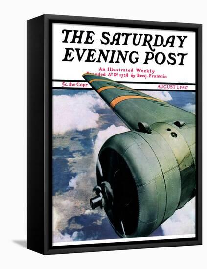 "Propeller," Saturday Evening Post Cover, August 7, 1937-Ivan Dmitri-Framed Premier Image Canvas