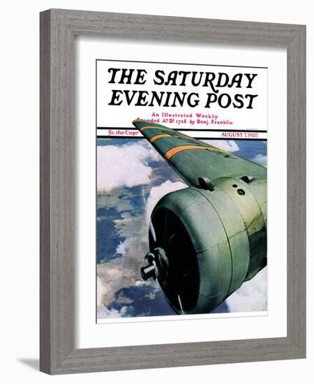 "Propeller," Saturday Evening Post Cover, August 7, 1937-Ivan Dmitri-Framed Giclee Print