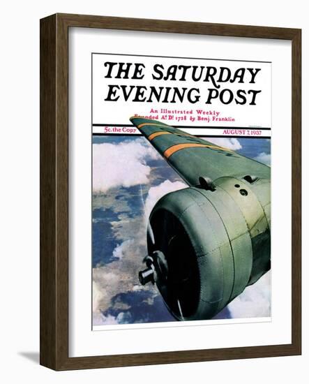 "Propeller," Saturday Evening Post Cover, August 7, 1937-Ivan Dmitri-Framed Giclee Print