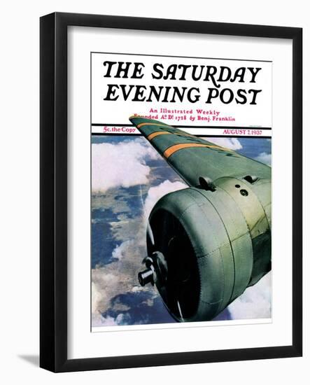 "Propeller," Saturday Evening Post Cover, August 7, 1937-Ivan Dmitri-Framed Giclee Print
