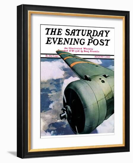 "Propeller," Saturday Evening Post Cover, August 7, 1937-Ivan Dmitri-Framed Giclee Print