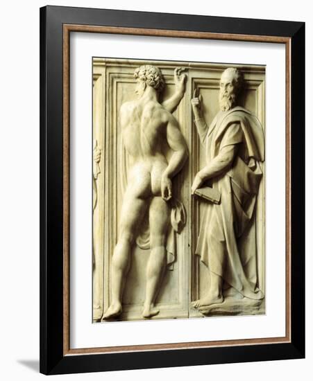 Prophet and Nude Figures-Baccio Bandinelli-Framed Giclee Print