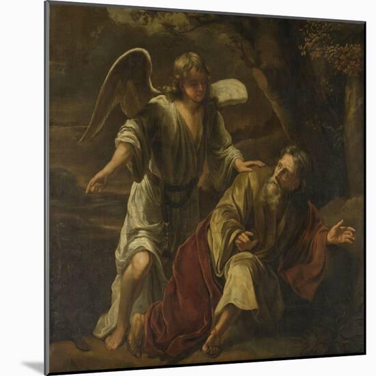 Prophet Elijah Visited by an Angel-Ferdinand Bol-Mounted Art Print