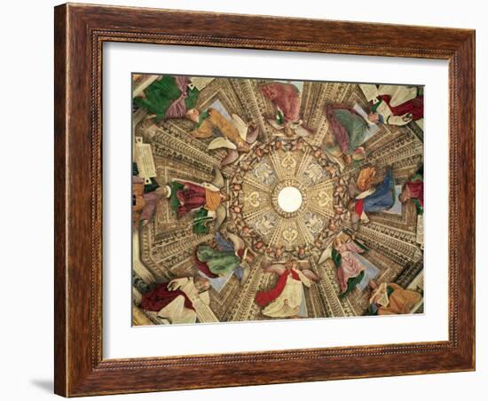 Prophets and Angels Holding the Instruments of the Passion of Christ, from the Cupola of the Sacris-Melozzo Da Forli-Framed Giclee Print