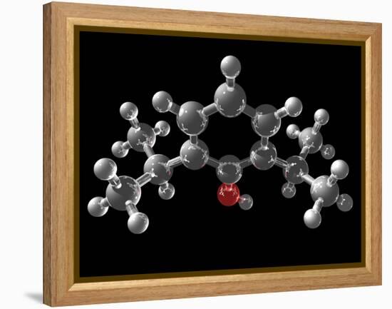 Propofol Molecule-Laguna Design-Framed Premier Image Canvas