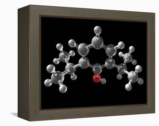 Propofol Molecule-Laguna Design-Framed Premier Image Canvas