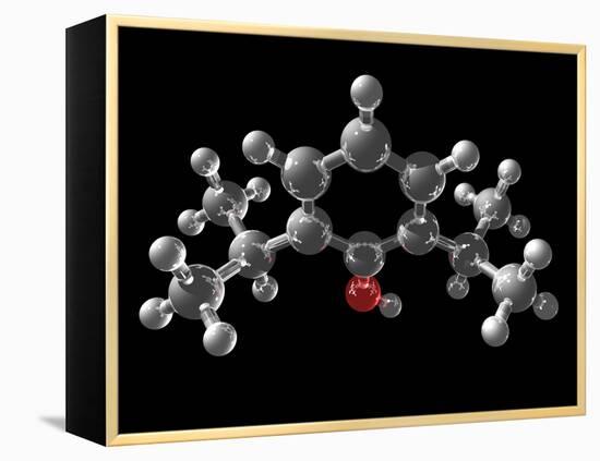 Propofol Molecule-Laguna Design-Framed Premier Image Canvas