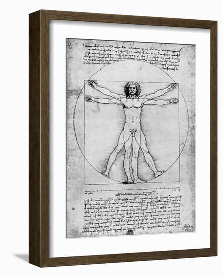 Proportions of the Human Figure, C1492-Albrecht Durer-Framed Giclee Print