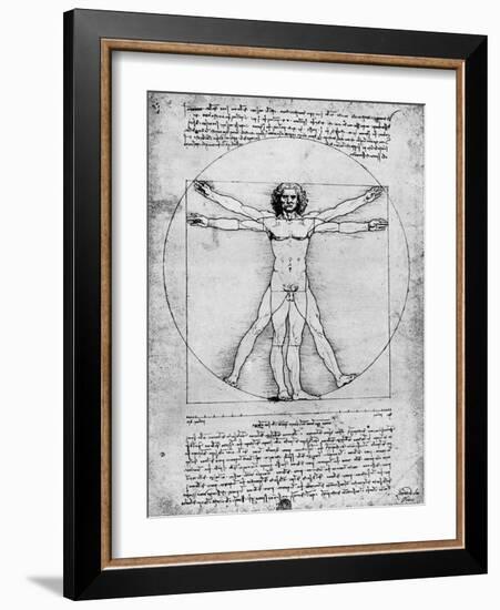 Proportions of the Human Figure, C1492-Albrecht Durer-Framed Giclee Print