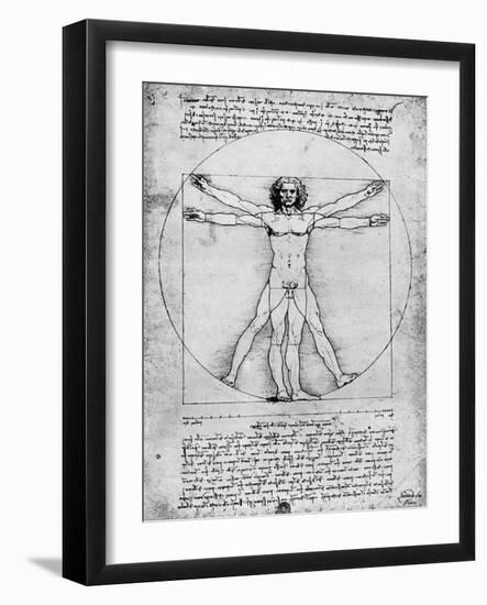 Proportions of the Human Figure, C1492-Albrecht Durer-Framed Giclee Print