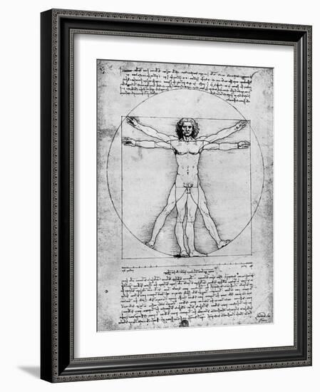 Proportions of the Human Figure, C1492-Albrecht Durer-Framed Giclee Print