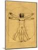 Proportions of the Human Figure-Leonardo da Vinci-Mounted Giclee Print