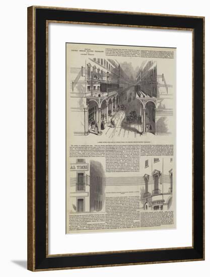 Proposed Electric Message Delivery Telegraphs in the London Streets-null-Framed Giclee Print