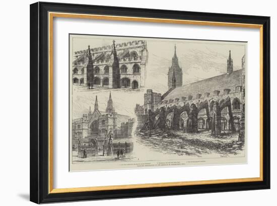 Proposed Restoration of the Exterior of Westminster Hall-Frank Watkins-Framed Giclee Print