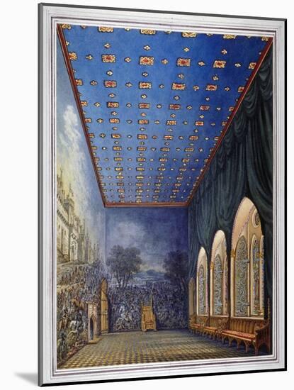 Proposed Scheme for Redecorating the Painted Chamber, Old Palace of Westminster, London, C1817-William Capon-Mounted Giclee Print