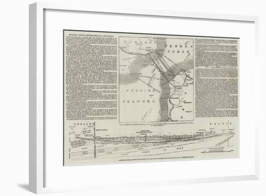 Proposed Tunnel Between England and France-null-Framed Giclee Print