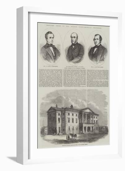 Proposed Union of the British North-American Provinces-null-Framed Giclee Print