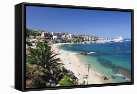 Propriano, Gulf of Valinco, Corsica, France, Mediterranean, Europe-Markus Lange-Framed Premier Image Canvas