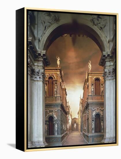 Proscenium from Olympic Theatre-null-Framed Premier Image Canvas