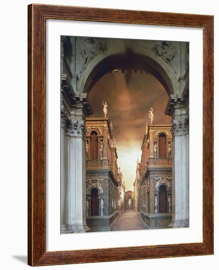 Proscenium from Olympic Theatre-null-Framed Photographic Print