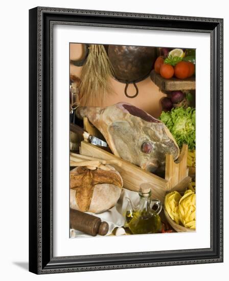 Prosciutto (Italian Ham), Italy-Nico Tondini-Framed Photographic Print