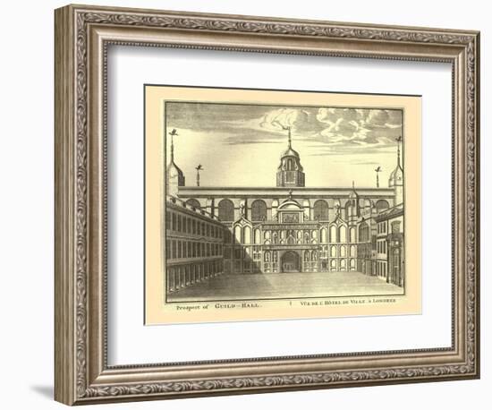 Prospect of the London Guildhall, 1886-Unknown-Framed Giclee Print