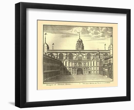 Prospect of the London Guildhall, 1886-Unknown-Framed Giclee Print