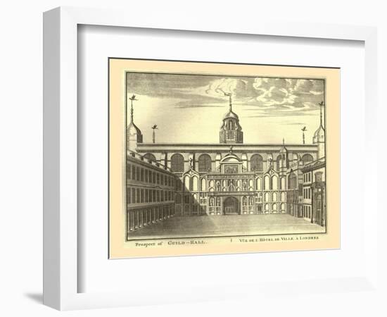 Prospect of the London Guildhall, 1886-Unknown-Framed Giclee Print