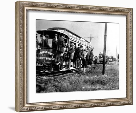 Prospect Park, Brooklyn, New York, c.1885-null-Framed Art Print