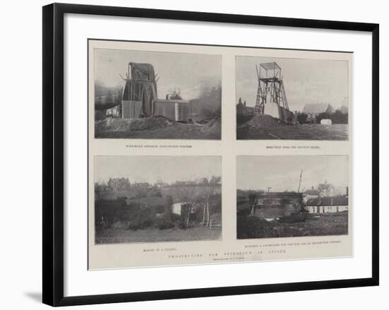 Prospecting for Petroleum in Sussex-null-Framed Giclee Print