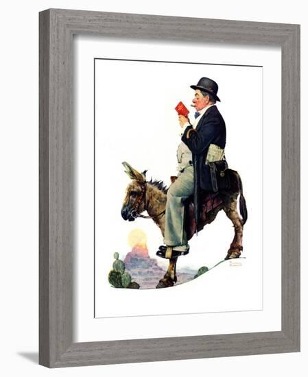 "Prospector", July 13,1929-Norman Rockwell-Framed Giclee Print