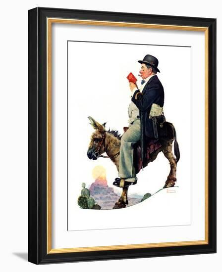 "Prospector", July 13,1929-Norman Rockwell-Framed Giclee Print