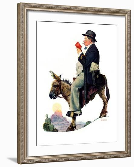 "Prospector", July 13,1929-Norman Rockwell-Framed Giclee Print