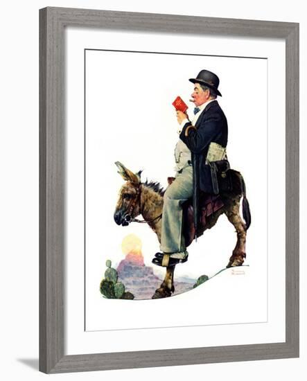 "Prospector", July 13,1929-Norman Rockwell-Framed Giclee Print