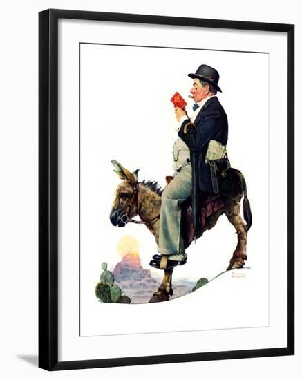 "Prospector", July 13,1929-Norman Rockwell-Framed Giclee Print