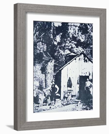 Prospectors at Clear Creek, Near Shasta, California, C.1849-null-Framed Photographic Print