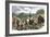 Prospectors Working the Gregory Gold Diggings in the Colorado Rockies, May 1859-null-Framed Giclee Print